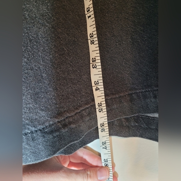 NWT Madewell Oversized Black Denim Shirtdress Lunar Wash sz L NI628 - Picture 9 of 11